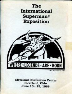 International Superman Exposition 6/19/1988-Cleveland Convention Ctr-rare-VG/FN