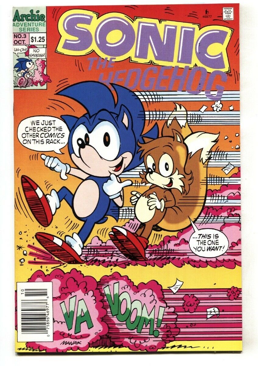 Sonics Friendly Nemesis Knuckles Mini-Series #3 Sep 1996 Newsstand Archie  Comics