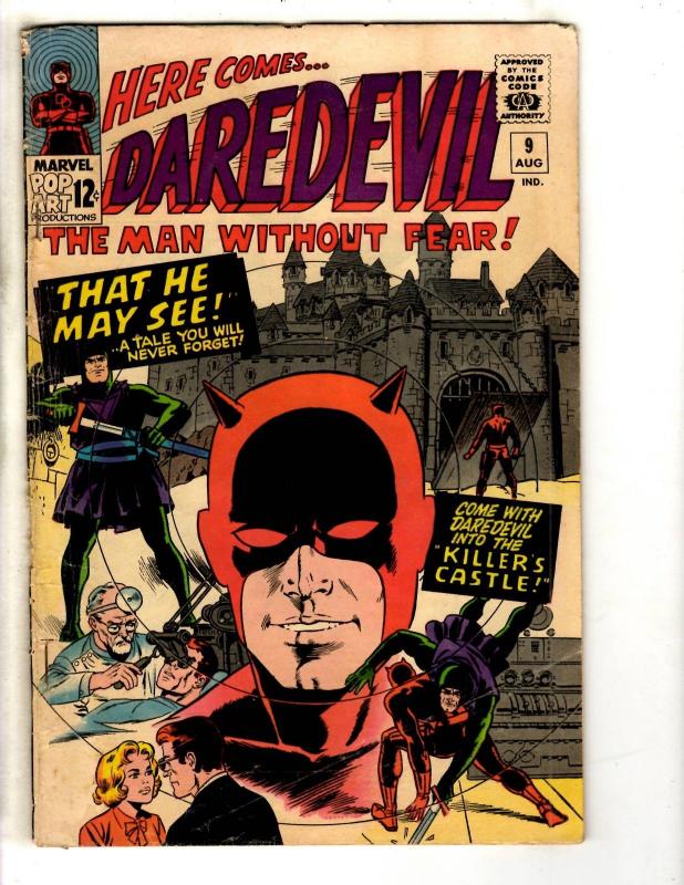 Daredevil # 9 FN Marvel Comic Book Silver Age Foggy Karen Defenders FH2