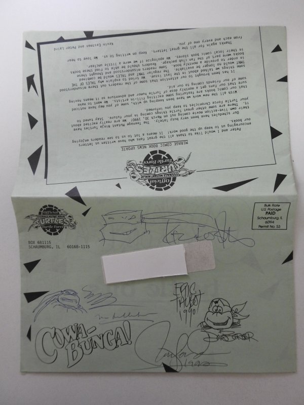 Official Turtle Force Newsletter W/ Various Signatures and remarks