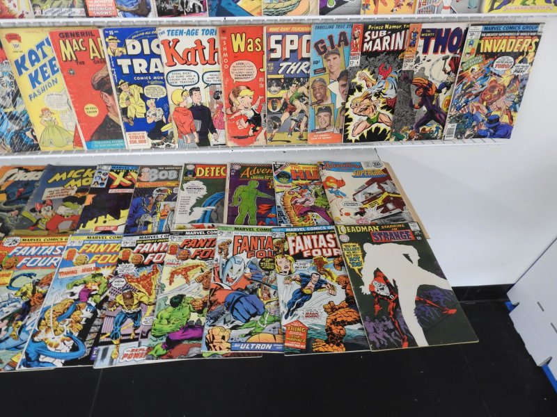 Huge Lot 150+ Silver/Bronze Low Grade Comics W/ Adventure Comics, +More See desc