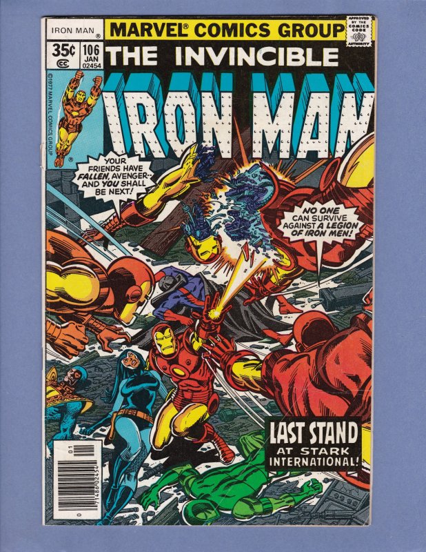 Iron Man Lot #106 144 147 155 176 186 197 198 199 Marvel Comics