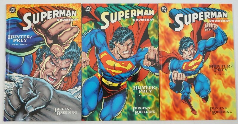 Superman/Doomsday: Hunter/Prey #1-3 VF/NM complete series - Dan Jurgens set lot