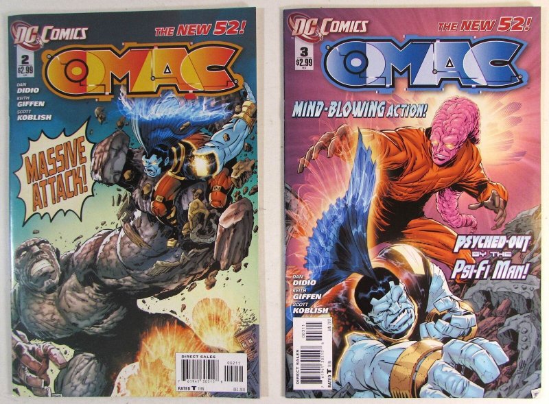 2011 OMAC Lot of 2 #2, 3 DC Comics NM 1st Print Comic Books
