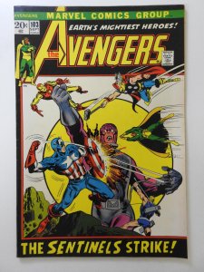 The Avengers #103 (1972) The Sentinels Strike! Beautiful VF-NM Condition!