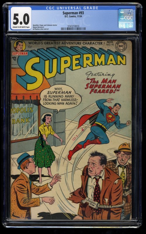 Superman #93 CGC VG/FN 5.0 Jimmy Olsen!