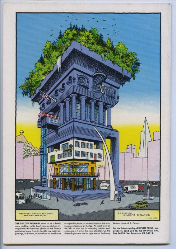 RIP OFF COMIX #3 - 6.0, WP - 1st printing - Freak Brothers