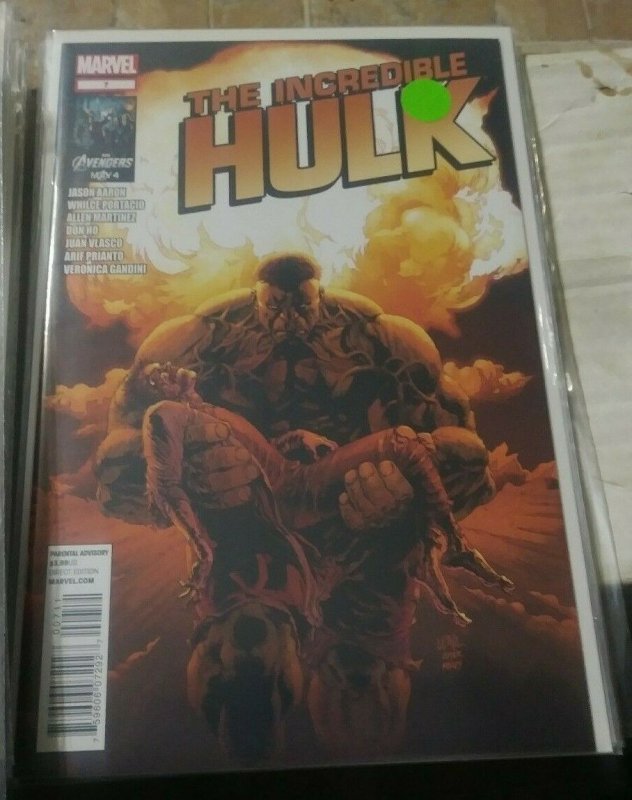 Incredible Hulk # 7. 2012 marvel bruce banner dies ? red she hulk immortal doom