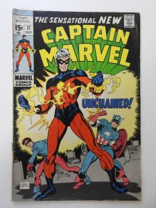 Captain Marvel #17 VG- Condition moisture stain, rust bottom staple