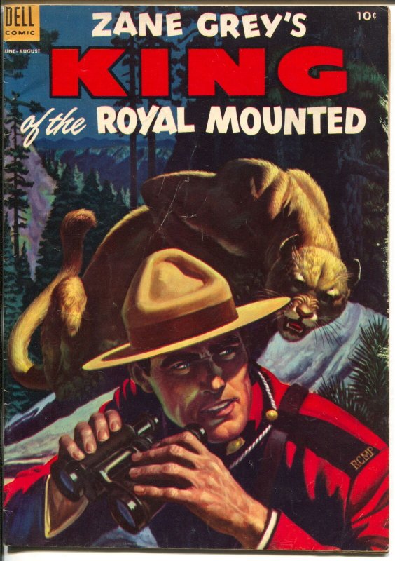 King of The Royal Mounted #12 1953-Dell-Zane Grey-RCMP-FN-