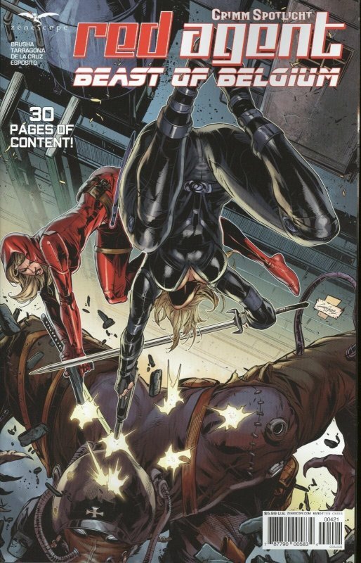 Grimm Red Agent Beast of Belgium (B) White Zenescope Entertainment 2021 EB127