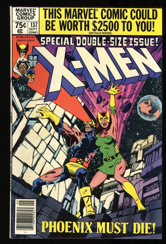 X-Men #137 NM- 9.2 Newsstand Variant Death of Phoenix Claremont and Byrne!