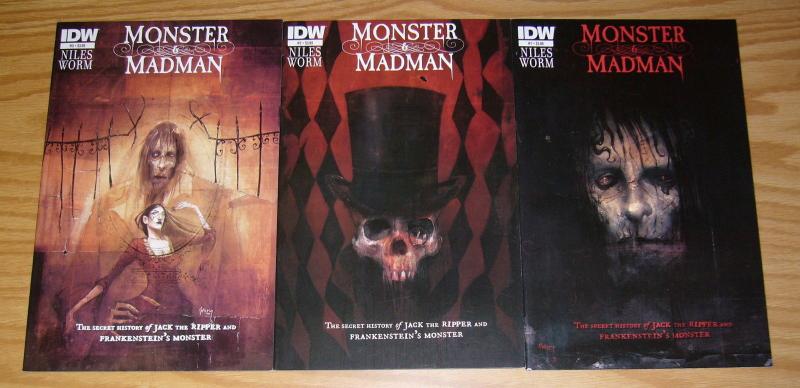 Monster & Madman #1-3 VF/NM complete series - jack the ripper & frankenstein set 