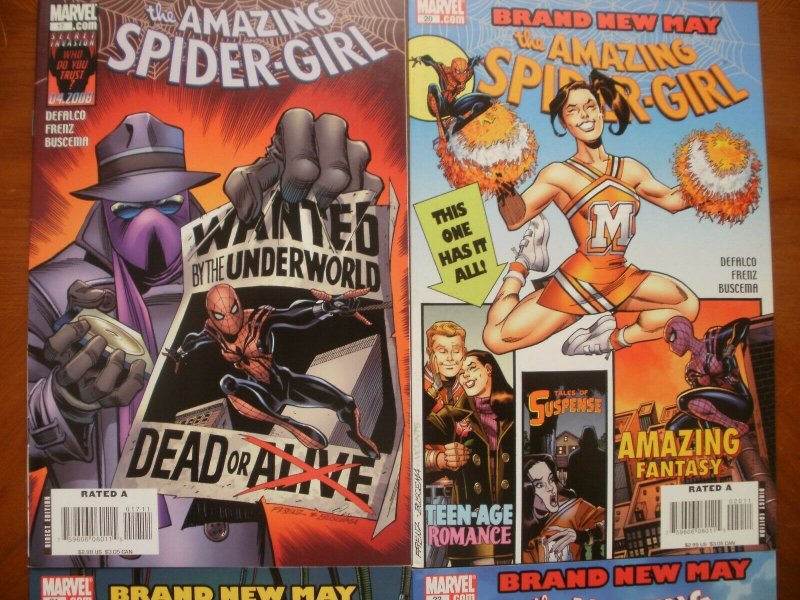 4 Near-Mint Marvel Comic THE AMAZING SPIDER-GIRL #17 20 21 22 Brand New May Fury