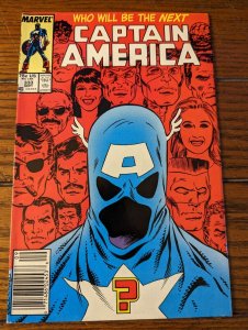 Captain America 333 VF 8.0 1st App Of John Walker as Captain America Newsstand