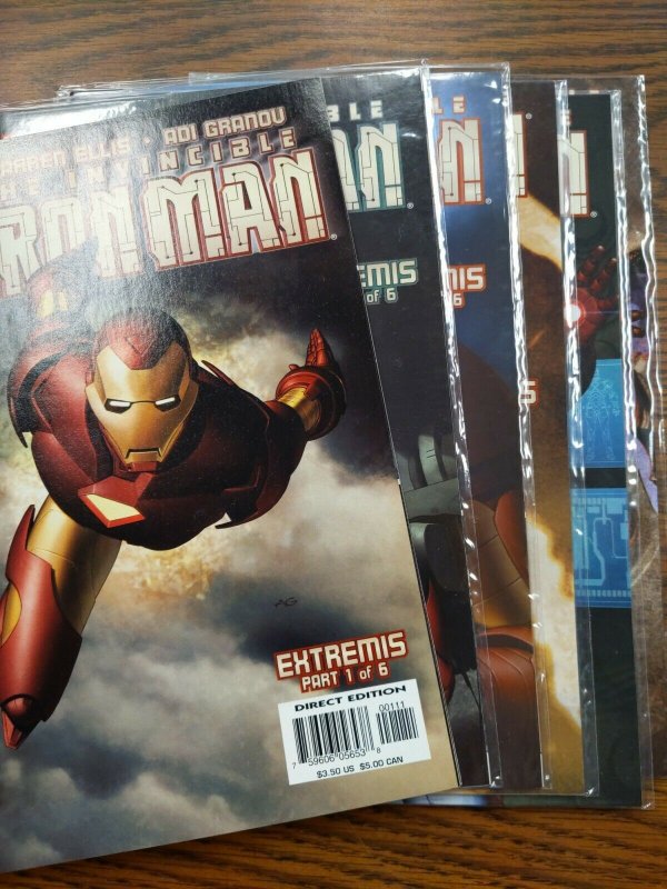 Iron Man  1-6 (2005) 1st EXTREMIS Armour  Adi Granov Art 