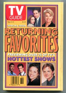 Returning Favorites TV guide, September 1997, X-files, Seinfeld, more in store