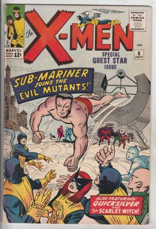 X-Men #6 (Jul-64) VG/FN Mid-Grade X-Men