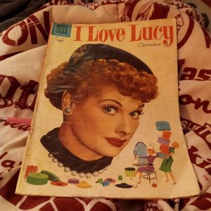 I Love Lucy 12 Sep-Oct 1956 Dell Comics Photo Cover Lucille Ball tv show classic