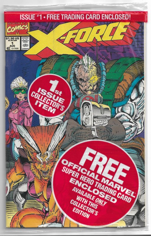 X-Force #1 (1991) (still in cellophane, with trading card) FN-VF