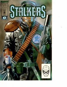 Lot Of 2 Marvel Comic Books Stalkers #1 and Spider-Man #1 Collector's Item   ON6