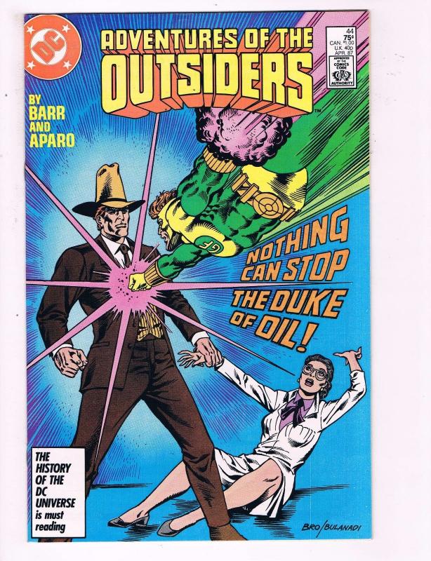 Adventures Of The Outsiders #44 VF DC Comic Book Barr Aparo 1986 DE8