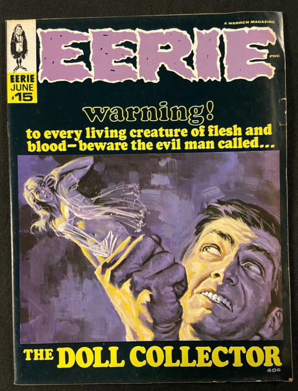 EERIE MAGAZINE #15 JUNE 1968 VF OR BETTER WARREN PUBLISHING  (5 AVAILABLE)