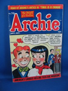 ARCHIE COMICS 70 VG KATY KEENE 1954 