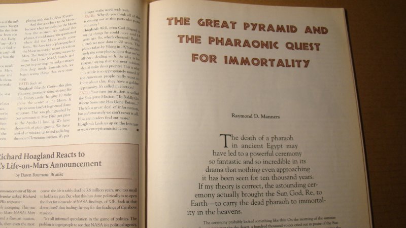 FATE NOVEMBER 1996 *SOLID COPY* SCI-FI UFO WEIRD TALES OF THE UNKNOWN GOLLUM