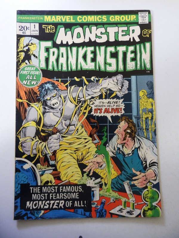 The Frankenstein Monster #1 (1973) VG+ Condition tape residue fc