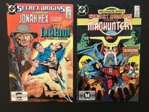 LOT OF 4-SECRET ORIGINS#21,22,25,35 '87/'88 Jonah Hex/Justice League F/VF (A146)