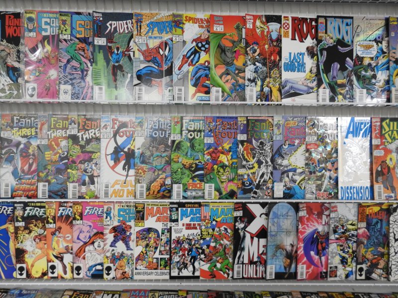 Huge Lot 180+ Comics W/ Fantastic Four, Daredevil, Spidey+ Avg Fine+ Condition!!