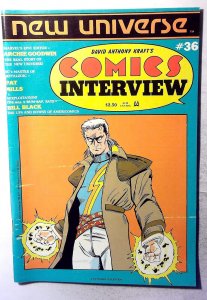 David Anthony Kraft's Comics Interview #36 1986 Fictioneer 1st Print Comic Book