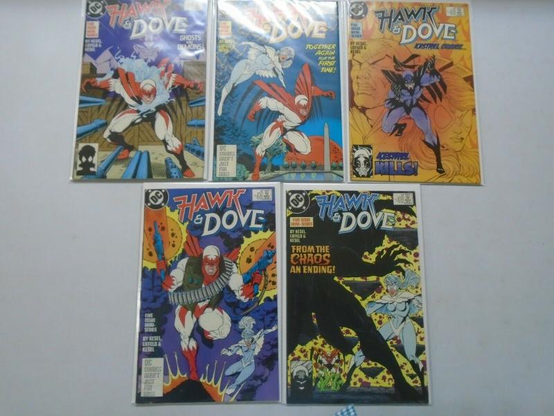 Hawk and Dove set #1-5 4.0/VG (1988 2nd Series)