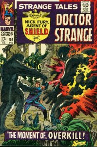 STRANGE TALES #151 FIRST STERANKO MARVEL KIRBY FURY FN