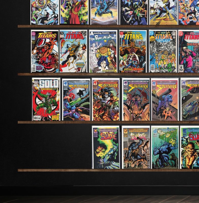 Huge Lot 150+ Comics with Sludge, Solution, Shadowman, Rai, Solitaire & More!