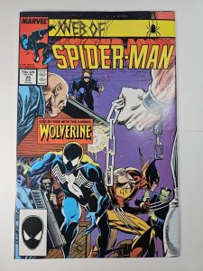 Web of Spider-Man #29 FN Wolverine App Marvel Comics C142A