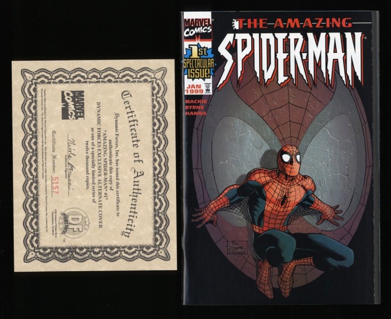 Amazing Spider-Man (1999) #1 NM 9.4Dynamic Forces Exclusive Alternate Cover with