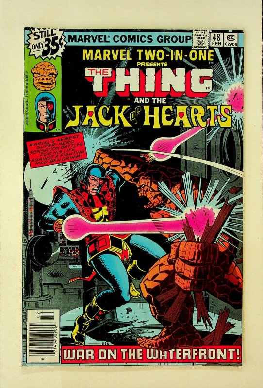 Marvel Two-In-One No. 48 - Thing & Jack of Hearts (Feb 1979, Marvel) - Good 