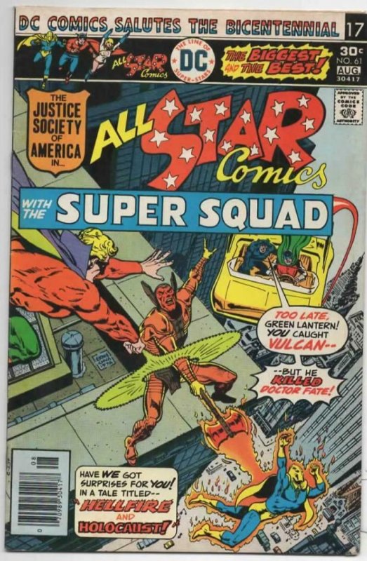 ALL-STAR COMICS #61 VF  Justice Society of America Super Squad 1976