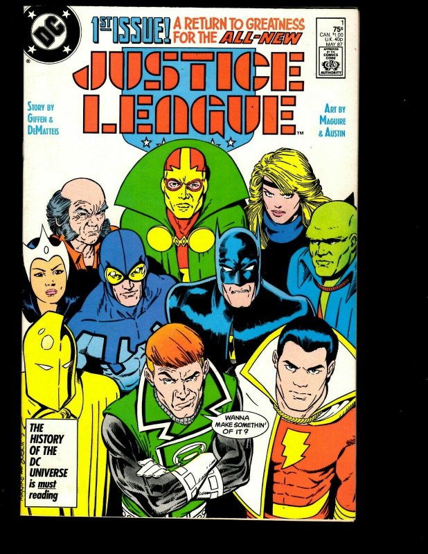 12 Justice League DC Comics #1 2 3 4 5 6 International #7 8 9 10 11 12 J403