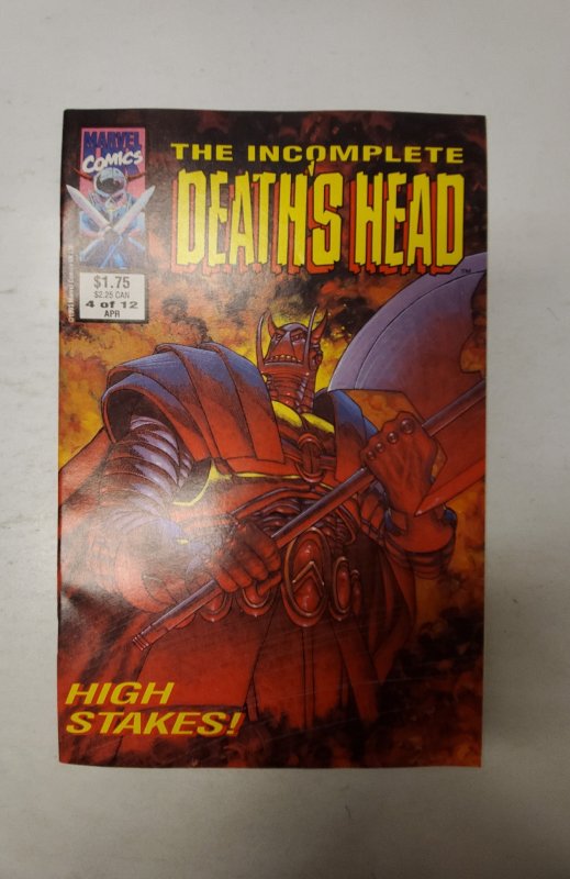 The Incomplete Death's Head (UK) #4 (1993) NM Marvel Comic Book J720