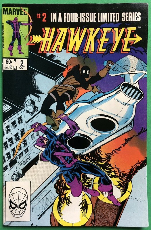 Hawkeye #1,2,3,4 Complete Set (1983) Marvel Hawkeye & Mockingbird Origin