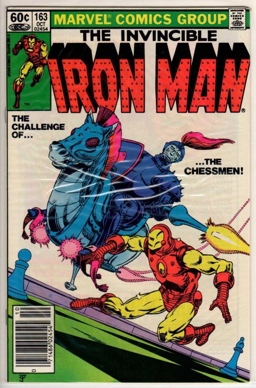 Iron Man #163 Newsstand Edition (1982) 8.0 VF