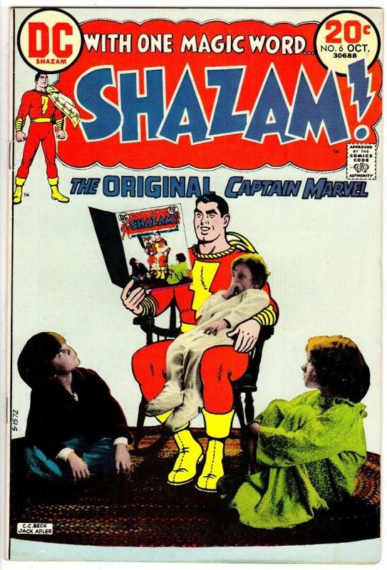 SHAZAM (1973) 6 VG October 1973 Original Captain Marvel 