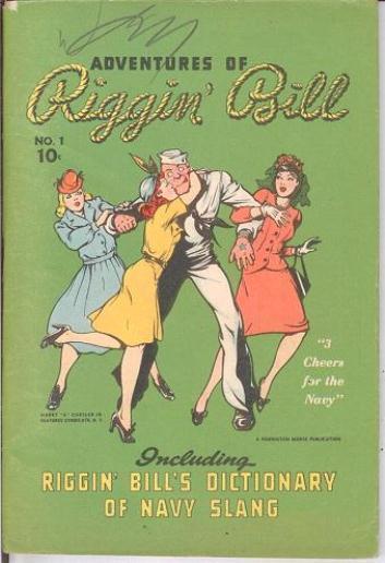 ADVENTURES OF RIGGIN BILL (1943 CHESLER) 1 FINE COMIC C COMICS BOOK