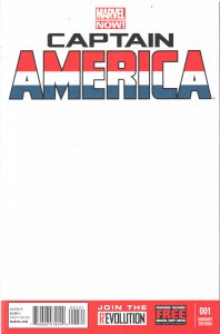 Captain America #1 Blank Cover (2013) Captain America [Key Issue]