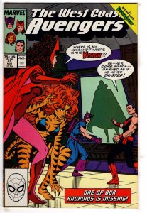 West Coast Avengers #42 (1989) Marvel Comcs VF-