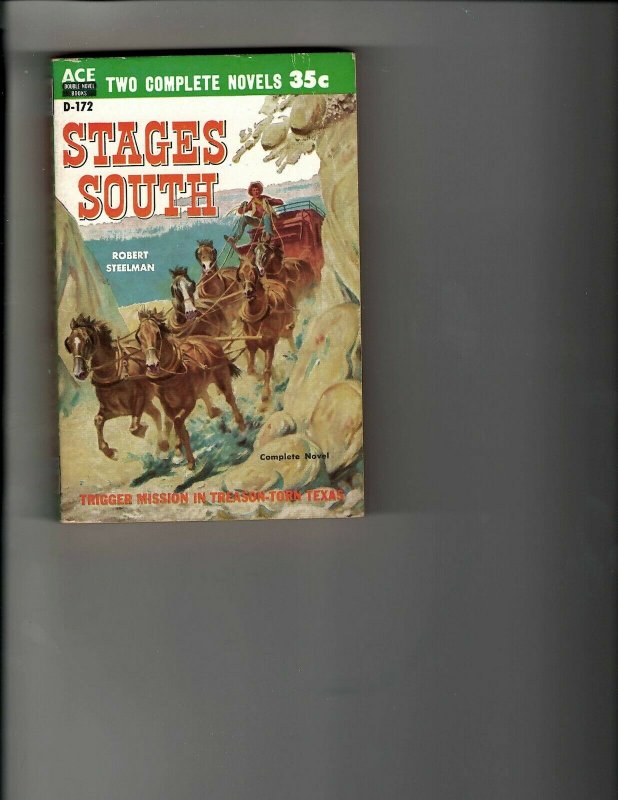 3 Books Stages South Grass Greed Triggerman Western Murder Mystery Drama JK18