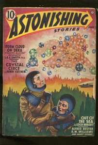 ASTONISHING STORIES 6/1942-PULP FICTION-E E SMITH-HENRY KUTTNER-BRACKETT-vg